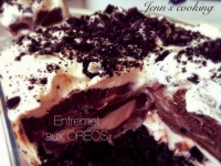 Entremet aux Oros chantilly et mousse chocolat