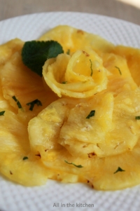 Carpaccio d  ananas