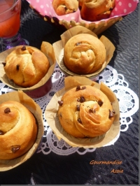 Briochettes sans Oeufs au Yaourt et Ppites de chocolat