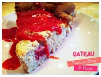 Gteau au fromage blanc et fraise