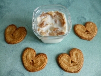 yaourts maison diététiques aux biscuits palmiers (sans sucre)