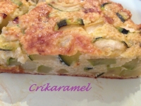 Quiche aux courgettes sans pte
