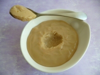 flan crémeux hyperprotéiné dulce de leche à seulement 95 calories (confiture de lait)