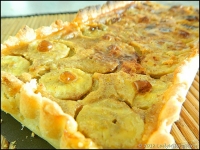 Tarte  la banane et lait de coco