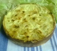 Tarte  l  oignon et moutarde