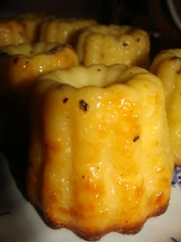 CANNELES AU CHEVRE THYM ROMARIN PARFUM PASTIS ET LEUR TARTARE DE TOMATES