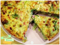 Clafoutis aux poireaux lardons et fromage