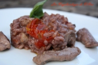 Risotto au vin rouge et canard