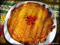 Tarte aux pches et crme citronne