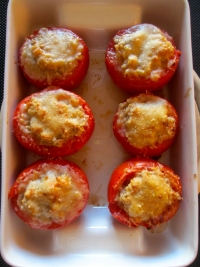 Tomates farcies au thon et quinoa