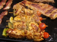 BROCHETTES DE POULET TEX MEX A LA PLANCHA