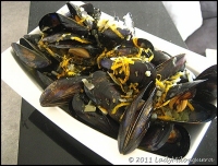 Moules marinires  l  orange et  la coriandre