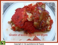 Gratin d  aubergines au (curry) thym Vie quotidienne de FLaure