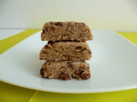 barres crues hyperprotines chocolat pruneau aux crisps de soja flakes de bl complet et psyllium (sans cuisson et sans oeufs)