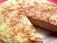 Gteau de crpes jambon et bchamel allge