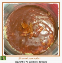 Riz au lait sauce Mars
