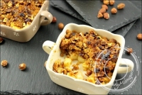 Crumble aux pommes poires et noisettes