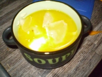 soupe au potiron et comt