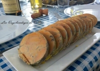 Foie gras à la crème de pêche