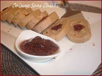 Roul de pain d  pices foie gras confiture de figues