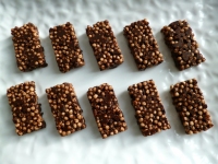 mini barres de crales hyperprotines au chocolat noir (sans sucre)