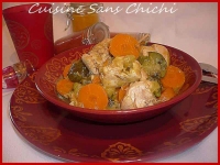 Blancs de poulet  l  orientale aux lgumes
