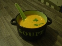 velout de carottes aux pices