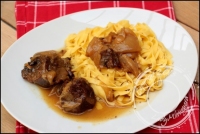 Joue de boeuf aux chalotes confites