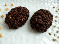 roses des sables au chocolat noir avec cubes de pommes sches et crales au son de bl (sans sucre ajout et riches en fibres)