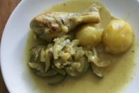 Poulet coco et curry