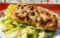 Egg boat aux lardons champignons et crme