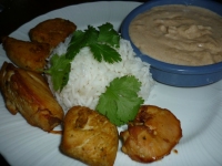 BLANCS DE POULET MARINES SAUCE AUX CACAHUETES