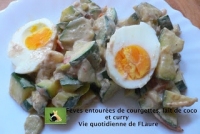Fves entoures de courgettes lait de coco et curry Vie quotidienne de FLaure