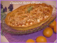 Tarte aux abricots crme d  amande et romarin
