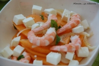 Salade de melon aux crevettes