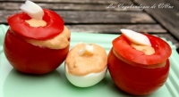 Tomates et oeufs farcis au thon