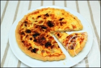 Quiche au bacon tomates sches et mozzarella
