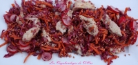 Salade croquante et colore au poulet
