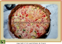Tarte jambon tomate et comt Vie quotidienne de FLaure