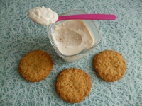 yaourts soja maison aux biscuits vanille coco (diététiques sans sucre et riches en fibres)
