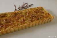 Tarte  l  oignon  la moutarde et au gruyre