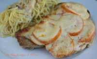 Ctes de porc aux tomates sauce au comt