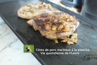 Ctes De Porc Marines A La Plancha Vie quotidienne de FLaure