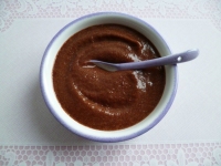 crme dessert pomme chocolat (hyperprotine dittique sans oeuf sans gluten sans cuisson et riche en fibres)