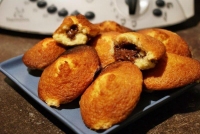 Madeleines coeur fondant au nutella au thermomix