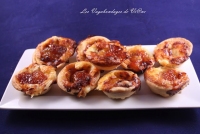 Mini tartelettes aux ptoncles munster et confiture de mirabelles