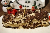 Buche de nol faon tiramisu au thermomix