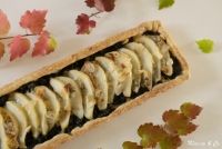 Tarte aux poires gorgonzola et feuilles de blettes