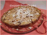 Tarte amandine aux pommes et amandes