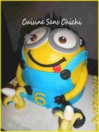 Gteau  thme Minions 3D